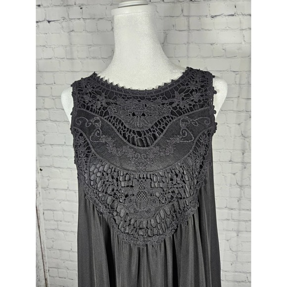 Alter'd State Womens Black Baby Doll Dress Lace‎ Embellished Size Medium NWT - Picture 2 of 11